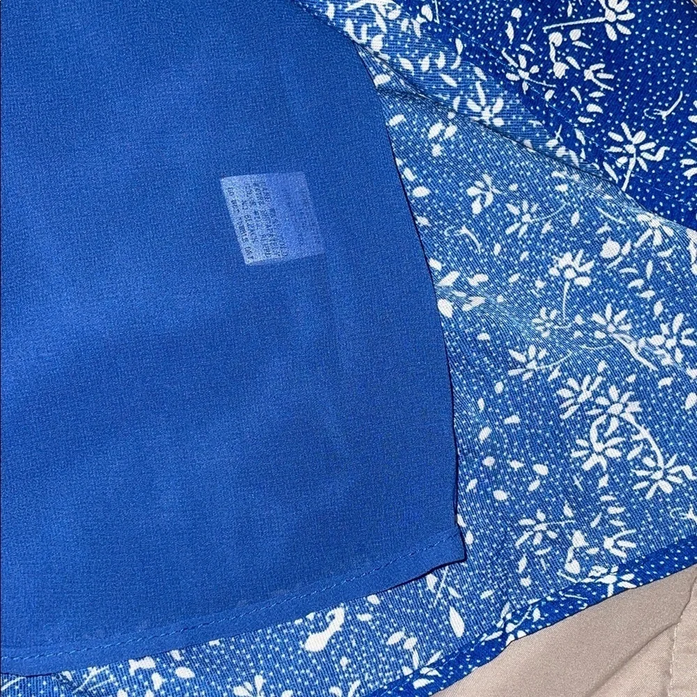 Pinch Blue and White Floral Pattern Dress